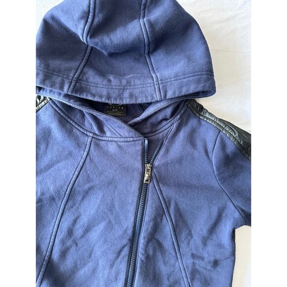 Vintage Woman's Oakley Asymmetrical Full Zip Navy Blue Hoodie Size Small - Picture 3 of 8